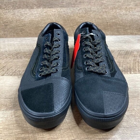 Vans Era Patchwork Mono Black Sneakers Snakeskin Croc Ostrich Suede Mens 12 NEW - Picture 3 of 10